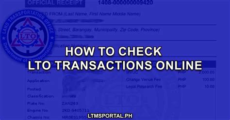 www.lto.net.ph online services|How to Check Your LTO Transaction Status Online .